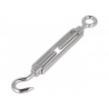 SCI-C-M6-A4; Turnbuckle; acid resistant steel A4; for rope; hook/eye; Ø: 10mm; KRAFTBERG SCI-C-M6-A4; Turnbuckle; acid resistant steel A4; for rope; hook/eye; Ø: 10mm; KRAFTBERG