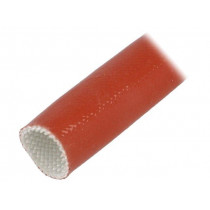 SCS4KV 25.0 RB 5; Insulating tube; Mat: glass fibre coated  with silicone rubber; FAVIER
