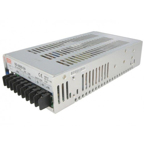 SD-200D-24; Converter: DC/DC; 201.6W; Uin: 72÷144V; Uout: 24VDC; Iout: 8.4A; MEAN WELL