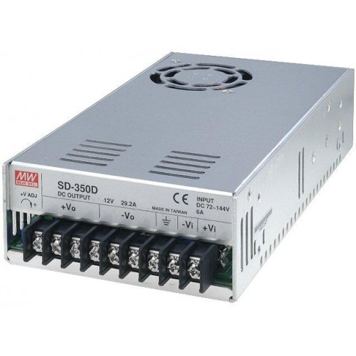 SD-350D-48; Converter: DC/DC; 350.4W; Uin: 72÷144V; Uout: 48VDC; Iout: 7.3A; MEAN WELL