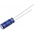 SD1E107M05011PC; Capacitor: electrolytic; THT; 100uF; 25VDC; Ø5x11mm; Pitch: 2mm; SAMWHA