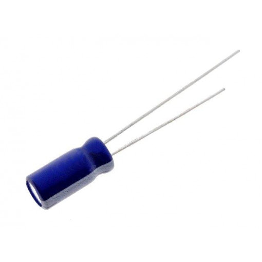 SD2A105M05011BB; Capacitor: electrolytic; THT; 1uF; 100VDC; Ø5x11mm; Pitch: 2mm; ±20%; SAMWHA SD2A105M05011BB; Capacitor: electrolytic; THT; 1uF; 100VDC; Ø5x11mm; Pitch: 2mm; ±20%; SAMWHA