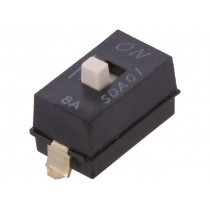 SDA01H1SBD; Switch: DIP-SWITCH; Poles number: 1; OFF-ON; 0.025A/24VDC; Pos: 2; C&K