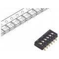 SDA06H0SBR; Switch: DIP-SWITCH; Poles number: 6; OFF-ON; 0.025A/24VDC; Pos: 2; C&K