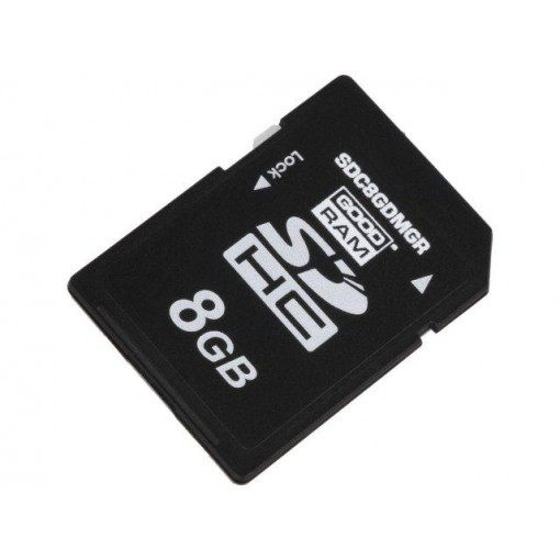 SDC8GDMGRB; Memory card; industrial; MLC,SD; 8GB; -40÷85°C; GOODRAM INDUSTRIAL SDC8GDMGRB; Memory card; industrial; MLC,SD; 8GB; -40÷85°C; GOODRAM INDUSTRIAL