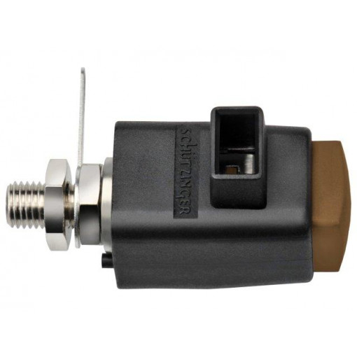 SDK801/BR; Laboratory clamp; brown; 300VDC; 16A; Contacts: nickel; -25÷90°C; SCHÜTZINGER
