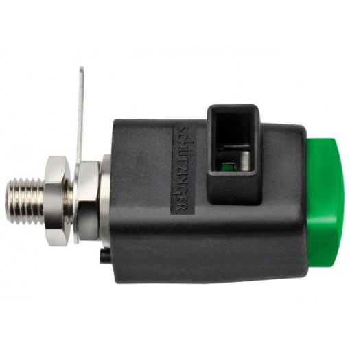 SDK801/GN; Laboratory clamp; green; 300VDC; 16A; Contacts: nickel; -25÷90°C; SCHÜTZINGER
