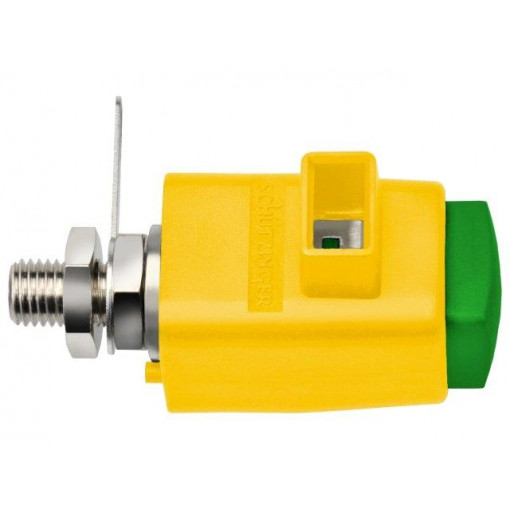 SDK801/GNGE; Laboratory clamp; yellow-green; 300VDC; 16A; Contacts: nickel; SCHÜTZINGER