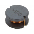 SDR1006-101KL; Inductor: wire; SMD; 100uH; 970mA; ±10%; Q: 15; Ø: 10mm; H: 6mm; 350mΩ; BOURNS