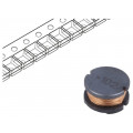 SDR1006-102KL; Inductor: wire; SMD; 1mH; 230mA; ±10%; Q: 30; Ø: 10mm; H: 6mm; 3.1Ω; BOURNS