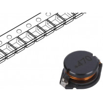 SDR1806-470ML; Inductor: wire; SMD; 47uH; 2.5A; ±20%; Q: 22; Ø: 18mm; H: 6mm; 95mΩ; BOURNS
