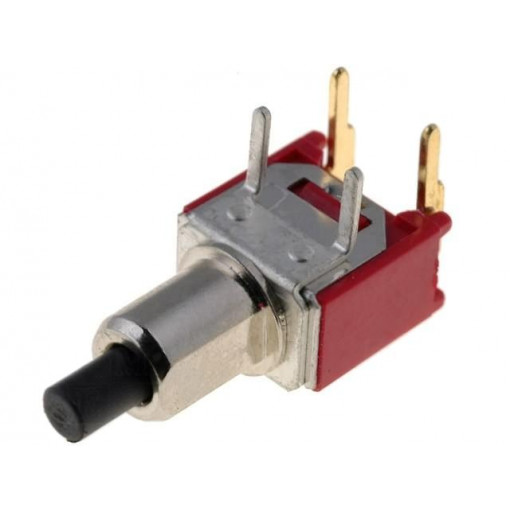 ; Switch: push-button; Pos: 2; SPST-NO; 1A/120VAC; 1A/28VDC; OFF-(ON); SALECOM ELECTRONICS