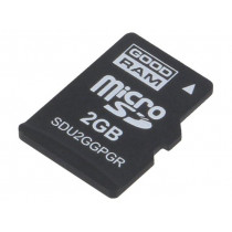 SDU2GGPGRB; Memory card; industrial; SD Micro,pSLC; 2GB; Class 10; -25÷85°C; GOODRAM INDUSTRIAL SDU2GGPGRB; Memory card; industrial; SD Micro,pSLC; 2GB; Class 10; -25÷85°C; GOODRAM INDUSTRIAL