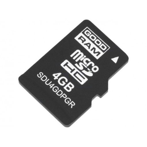 SDU4GDPGRB; Memory card; industrial; SD Micro,pSLC; 4GB; Class 10; -40÷85°C; GOODRAM INDUSTRIAL SDU4GDPGRB; Memory card; industrial; SD Micro,pSLC; 4GB; Class 10; -40÷85°C; GOODRAM INDUSTRIAL
