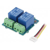 2-CHANNEL SPDT RELAY; Module: relay; Channels: 2; 5VDC; max.250VAC; 10A; screw; toff: 5ms; SEEED STUDIO 2-CHANNEL SPDT RELAY; Module: relay; Channels: 2; 5VDC; max.250VAC; 10A; screw; toff: 5ms; SEEED STUDIO