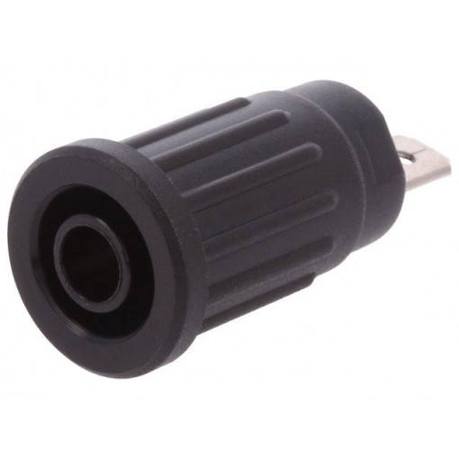 SEPB 7089 NI/SW; Socket; 4mm banana; 24A; 1kV; black; push-in; 33mm; -25÷80°C; 5mΩ; SCHÜTZINGER