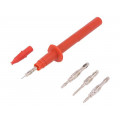 SET SPS 2040/RT; Kit of test probes; 5A; 1kV; red; Conform to: EN61010 1000VCAT II; SCHÜTZINGER