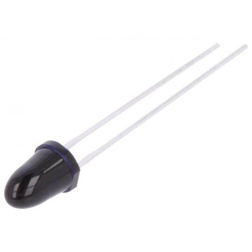 SFH 4555; IR transmitter; 5mm; 860nm; black; 550mW; 5°; THT; 100mA; 1.5÷2.4V; OSRAM
