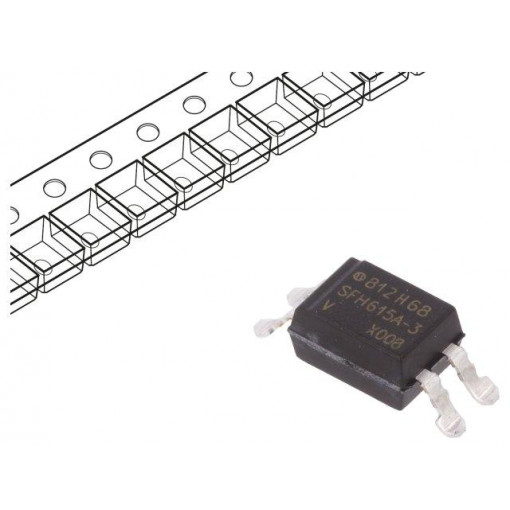 SFH615A-3X008T; Optocoupler; SMD; Channels: 1; Out: transistor; Uinsul: 5.3kV; VISHAY