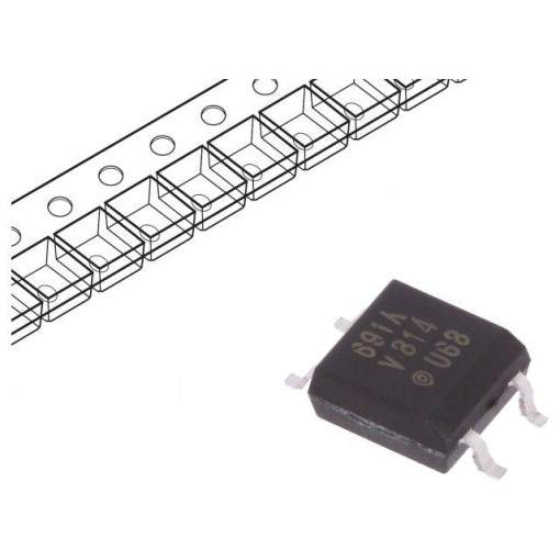 SFH691AT; Optocoupler; SMD; Channels: 1; Out: transistor; Uinsul: 3.75kV; SOP4; VISHAY