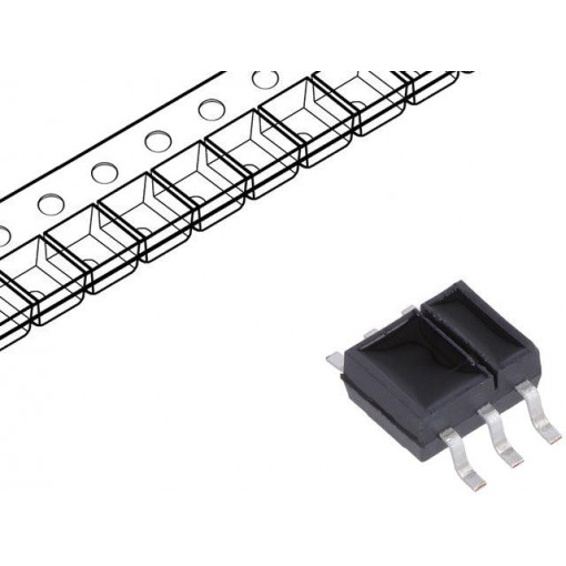 SFH 9206; Optocoupler; slotted with flag; Out: transistor; 3.4mm; 16V; OSRAM