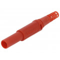 SFK 30 S NI/OK/RT; Plug; 4mm banana; 32A; 1kVDC; red; insulated; Max.wire diam: 2.5mm; SCHÜTZINGER