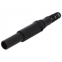 SFK 30 S NI/OK/SW; Plug; 4mm banana; 32A; 1kVDC; black; insulated; Overall len: 44.7mm; SCHÜTZINGER