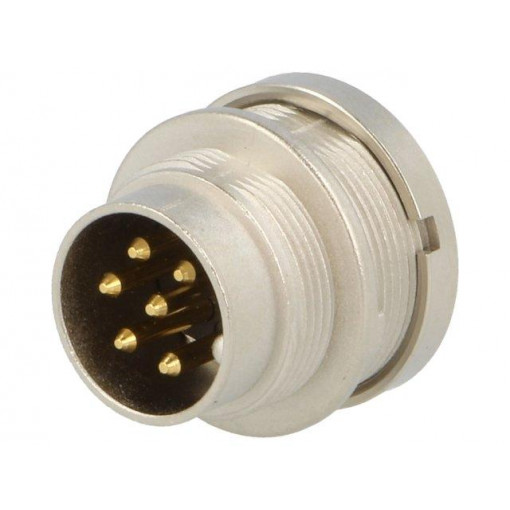 SFV 60; Connector: M16; socket; male; soldering; PIN: 6; 5A; 250V; IP40; LUMBERG
