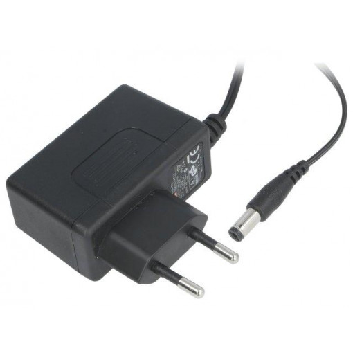 SGA12E24-P1J; Power supply: switched-mode; 24VDC; 0.5A; Out: 5,5/2,1; 12W; 85%; MEAN WELL