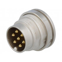 SGV 70; Connector: M16; socket; male; soldering; PIN: 7; 5A; 250V; IP40; LUMBERG