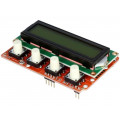 SHIELD-LCD16X2; Expansion board; LCD display; I2C,UART; ICSP,UEXT,pin strips; OLIMEX