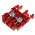 ZSG1-4.0C 12301311; Splice terminal: rail; 0.5÷6mm2; ways: 1; terminals: 2; red; 500V; SIMET ZSG1-4.0C 12301311; Splice terminal: rail; 0.5÷6mm2; ways: 1; terminals: 2; red; 500V; SIMET