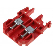 ZSG1-4.0C 12301311; Splice terminal: rail; 0.5÷6mm2; ways: 1; terminals: 2; red; 500V; SIMET