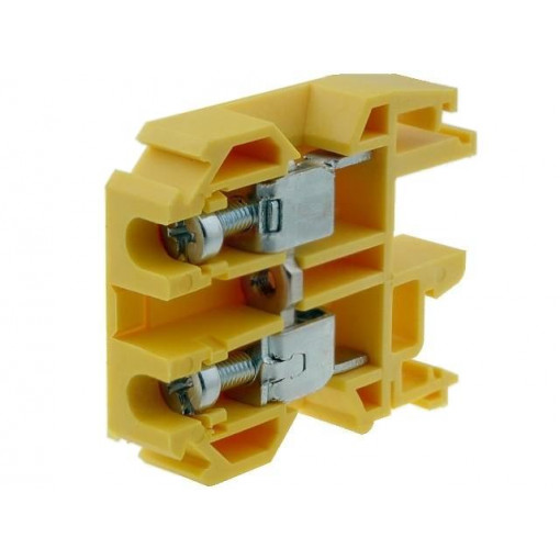 ZSG1-10.0Z 12501314; Splice terminal: rail; 1.5÷10mm2; ways: 1; terminals: 2; yellow; SIMET