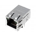 SI-52003-F; Socket; RJ45; PIN: 8; shielded,with LED; Layout: 8p8c; THT; angled; BEL FUSE