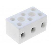 CPO-15A-3P 80723516; Terminal block; screw terminal; 10mm2; 450V; 57A; ways: 3; H: 20mm; SIMET