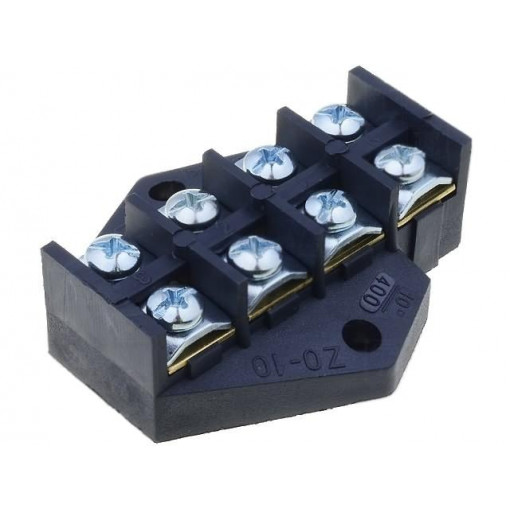 W-10175; Terminal block; screw terminal; 10mm2; 380V; ways: 4; terminals: 8; PLASTROL