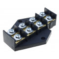 W-10176; Terminal block; screw terminal; 16mm2; 400V; ways: 4; terminals: 8; PLASTROL