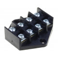 W-10174 ZO-4/4; Terminal block; screw terminal; 4mm2; 400V; ways: 4; terminals: 8; PLASTROL