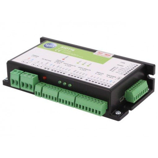 ; DC-motor driver; DIN; IP20; 138x80x30mm; 16A; 12÷30VDC; 