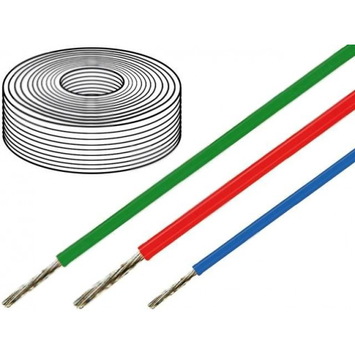 23501; Wire; SiF; stranded; Cu; 1mm2; silicone; black; -60÷180°C; 500V; 100m; HELUKABEL