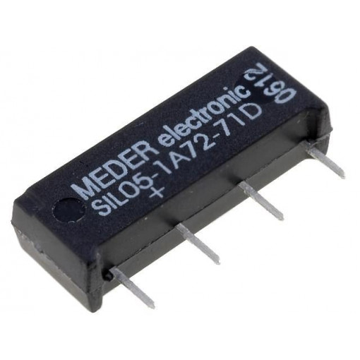 SIL05-1A72-71D; Relay: reed; SPST-NO; Ucoil: 5VDC; 1.25A; max.200VDC; max.200VAC; MEDER
