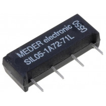 SIL05-1A72-71L; Relay: reed; SPST-NO; Ucoil: 5VDC; 1.25A; max.200VDC; max.200VAC; MEDER