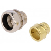 55502624; Straight terminal connector; ØBraid : 21mm; brass; SILVYN® AS-P; LAPP KABEL