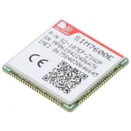 S2-107EP-Z1W4D; Module: LTE; Down: 10Mbps; Up: 5Mbps; SMD; 30x30x2.9mm; SIMCOM S2-107EP-Z1W4D; Module: LTE; Down: 10Mbps; Up: 5Mbps; SMD; 30x30x2.9mm; SIMCOM