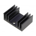 SK 09 20 SA TO 220; Heatsink: extruded; TO220; black; L: 20mm; W: 29mm; H: 11.5mm; 15K/W; FISCHER ELEKTRONIK