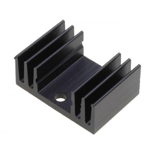 SK 09 20 SA TO 220; Heatsink: extruded; TO220; black; L: 20mm; W: 29mm; H: 11.5mm; 15K/W; FISCHER ELEKTRONIK