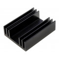 SK 09 37,5 SA TO 220; Heatsink: extruded; TO220; black; L: 37.5mm; W: 29mm; H: 11.5mm; 11K/W; FISCHER ELEKTRONIK
