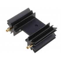 SK104-25STC; Heatsink: extruded; SOT32,TO220,TO3P; black; L: 25.4mm; 14K/W; FISCHER ELEKTRONIK