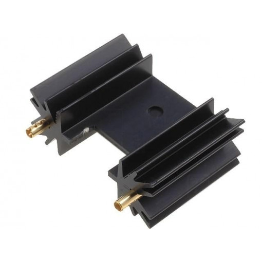 SK104-25STC; Heatsink: extruded; SOT32,TO220,TO3P; black; L: 25.4mm; 14K/W; FISCHER ELEKTRONIK